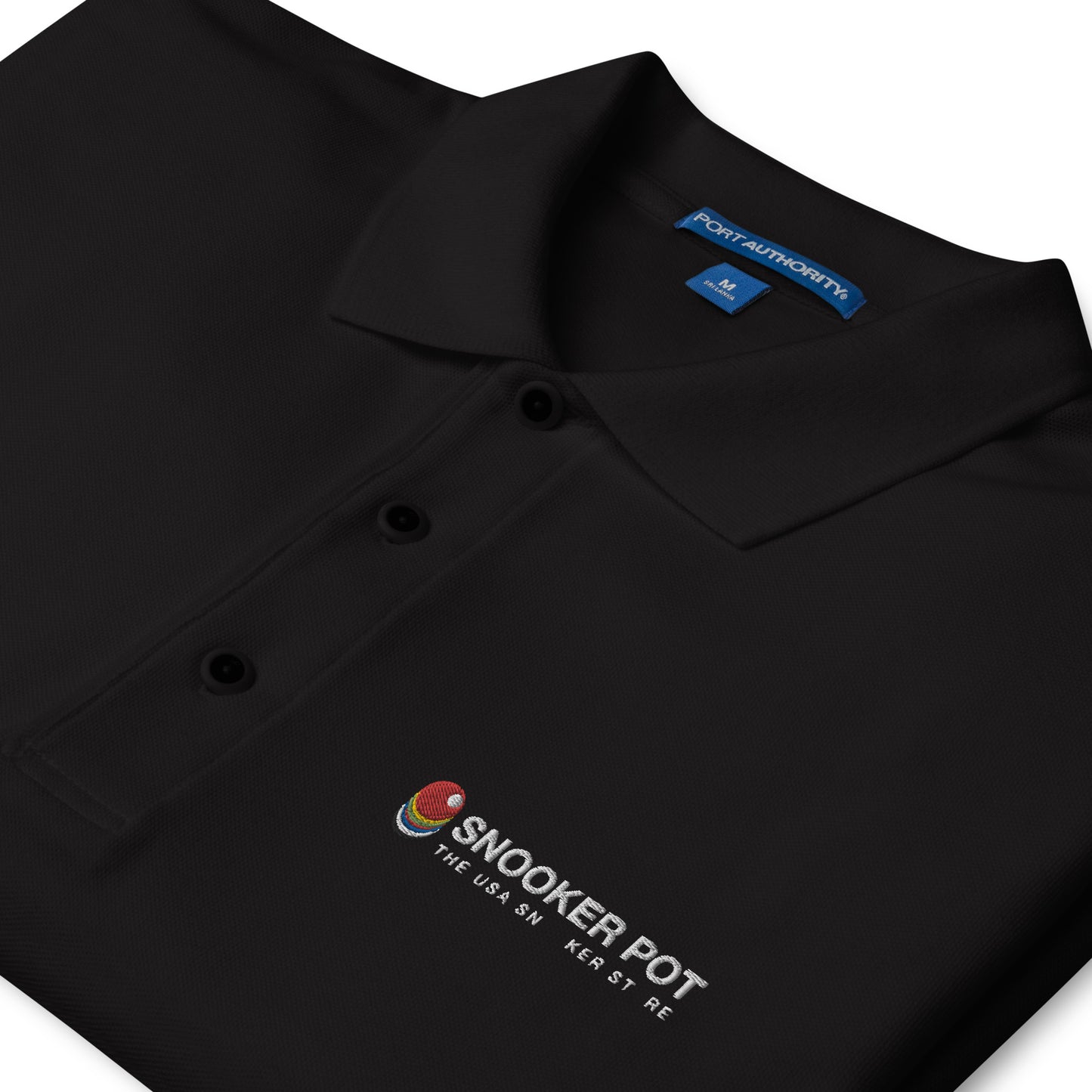 Snooker Pot Branded Men's Premium Polo