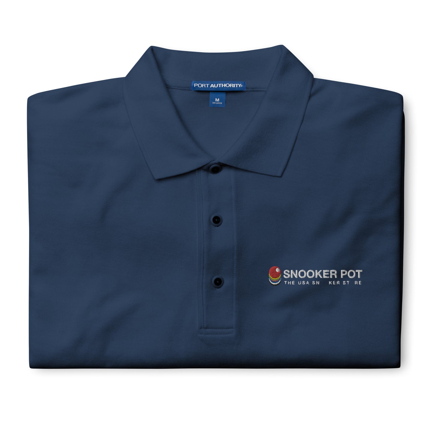 Snooker Pot Branded Men's Premium Polo