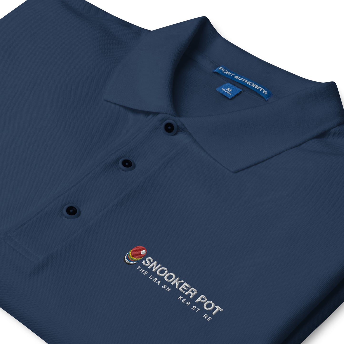 Snooker Pot Branded Men's Premium Polo