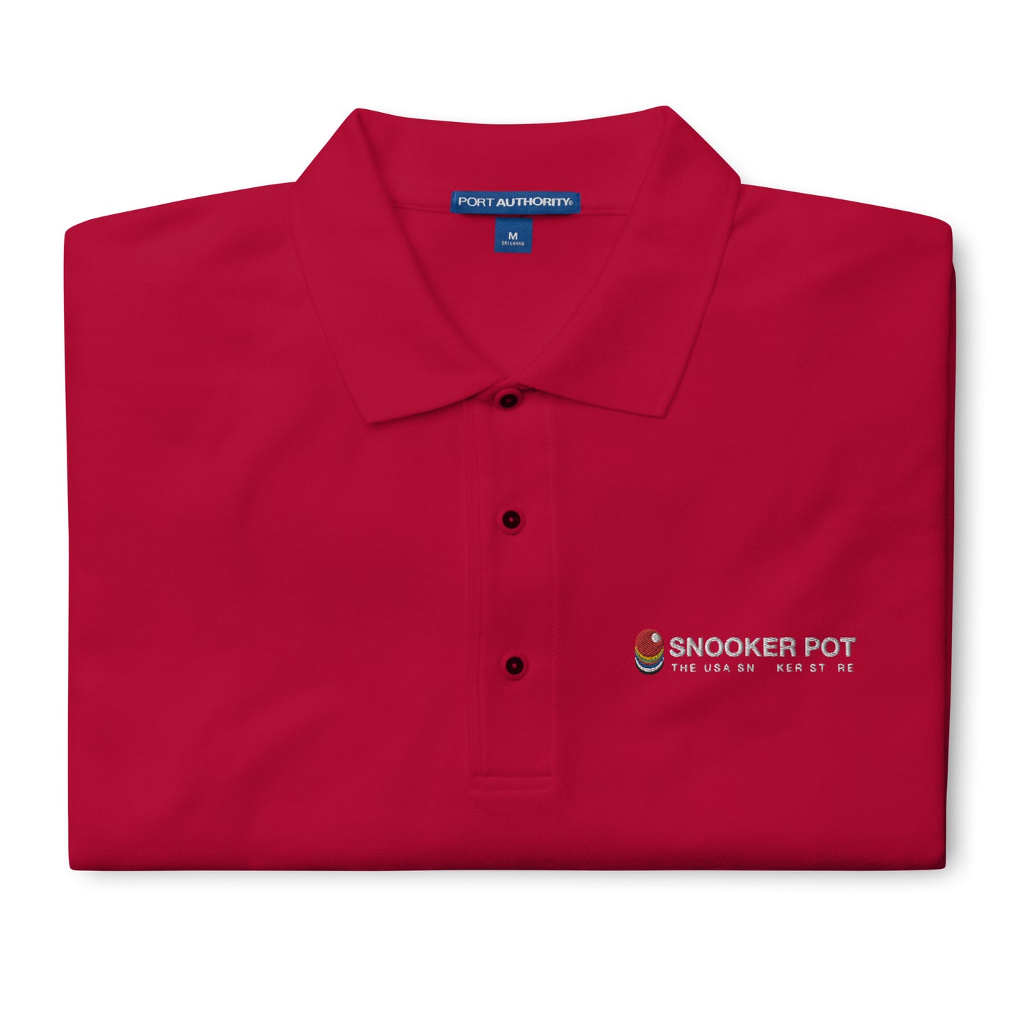 Snooker Pot Branded Men's Premium Polo