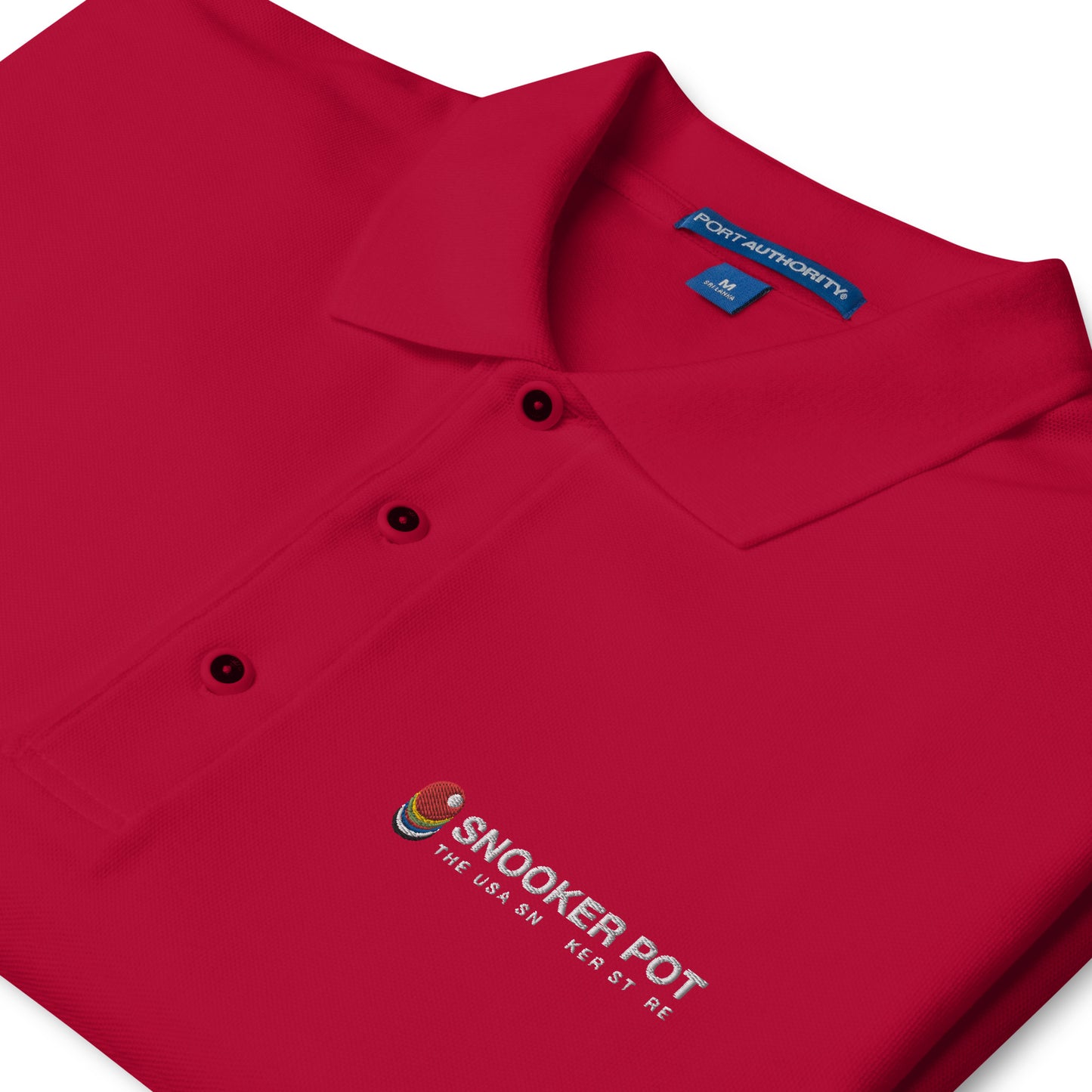 Snooker Pot Branded Men's Premium Polo