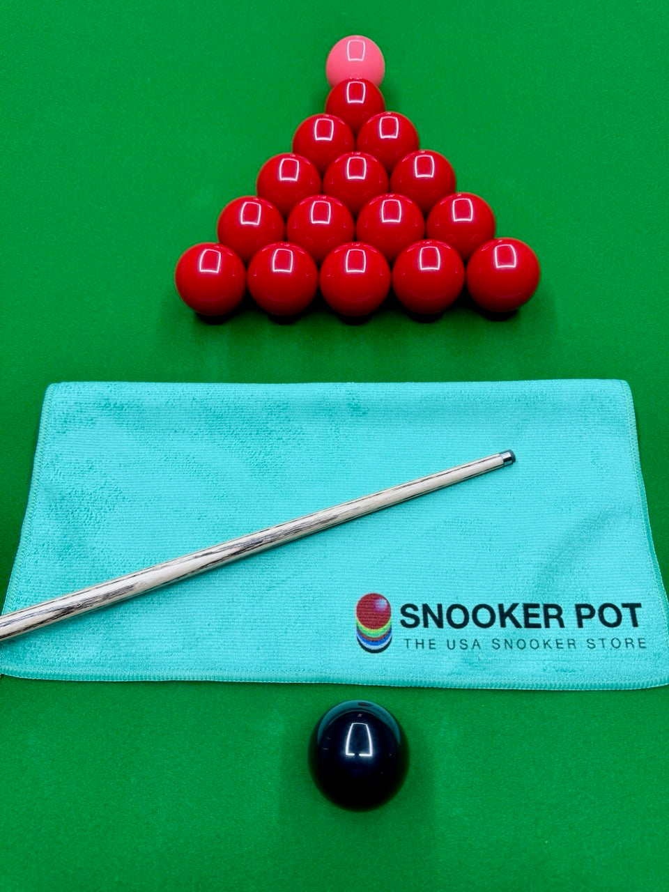 Snooker Cue Towel (Cleaning Cloth) - Green