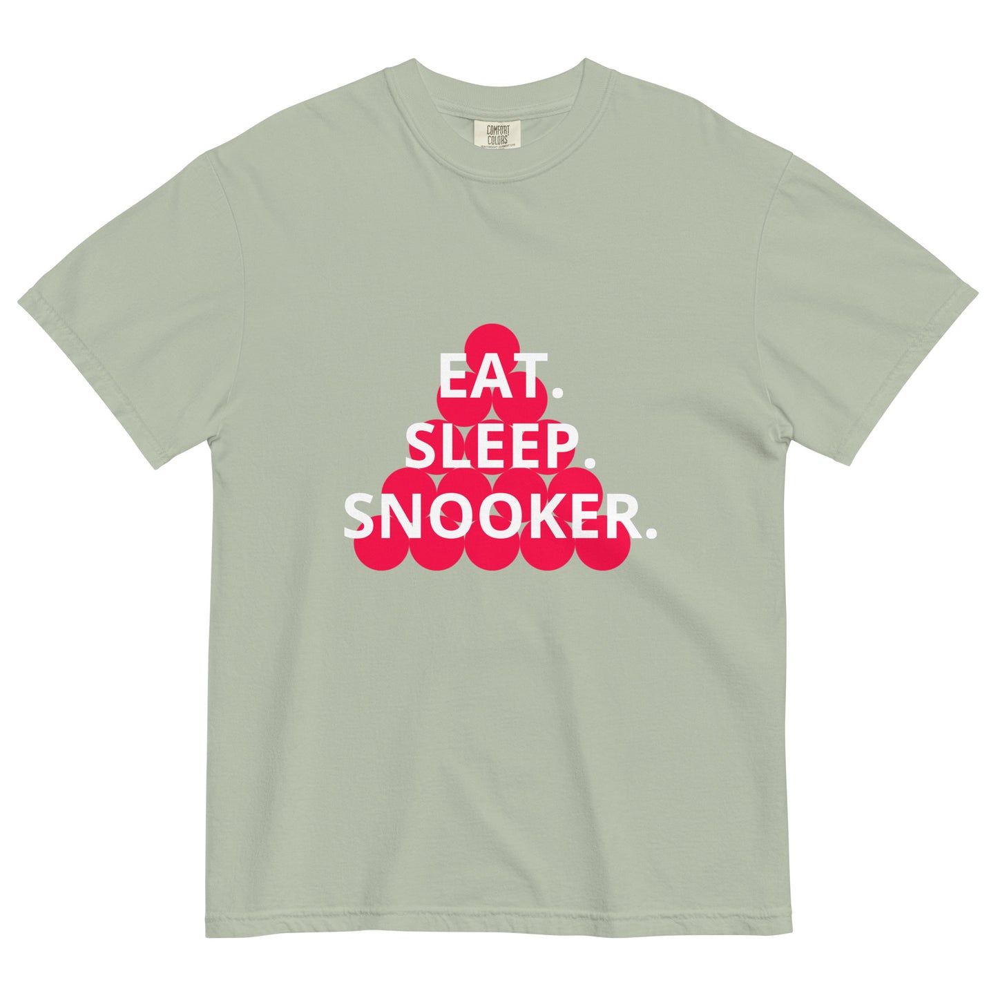 Eat. Sleep. Snooker. Unisex garment-dyed heavyweight t-shirt