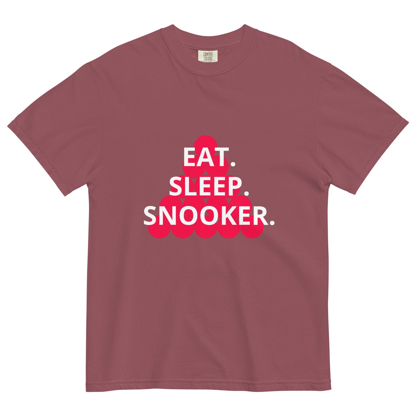 Eat. Sleep. Snooker. Unisex garment-dyed heavyweight t-shirt