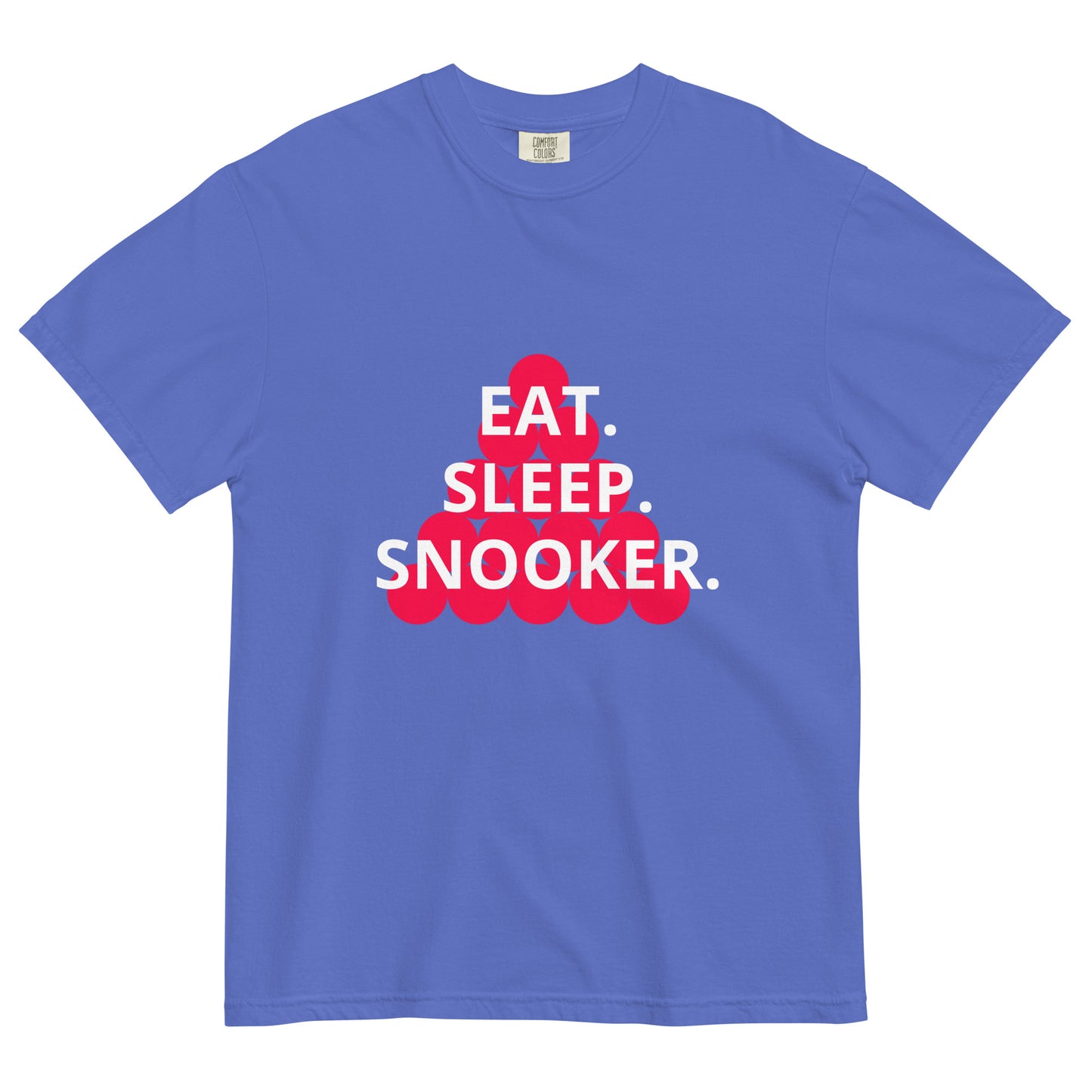 Eat. Sleep. Snooker. Unisex garment-dyed heavyweight t-shirt