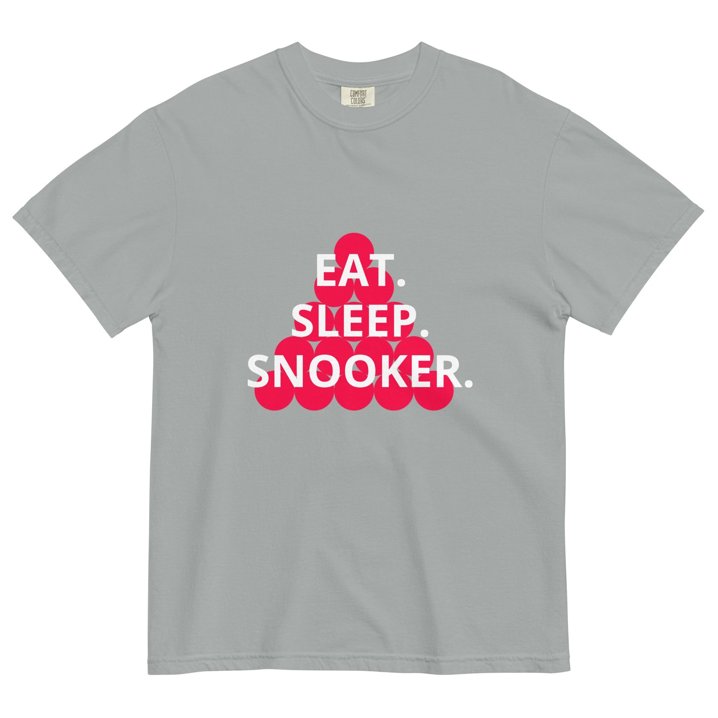 Eat. Sleep. Snooker. Unisex garment-dyed heavyweight t-shirt