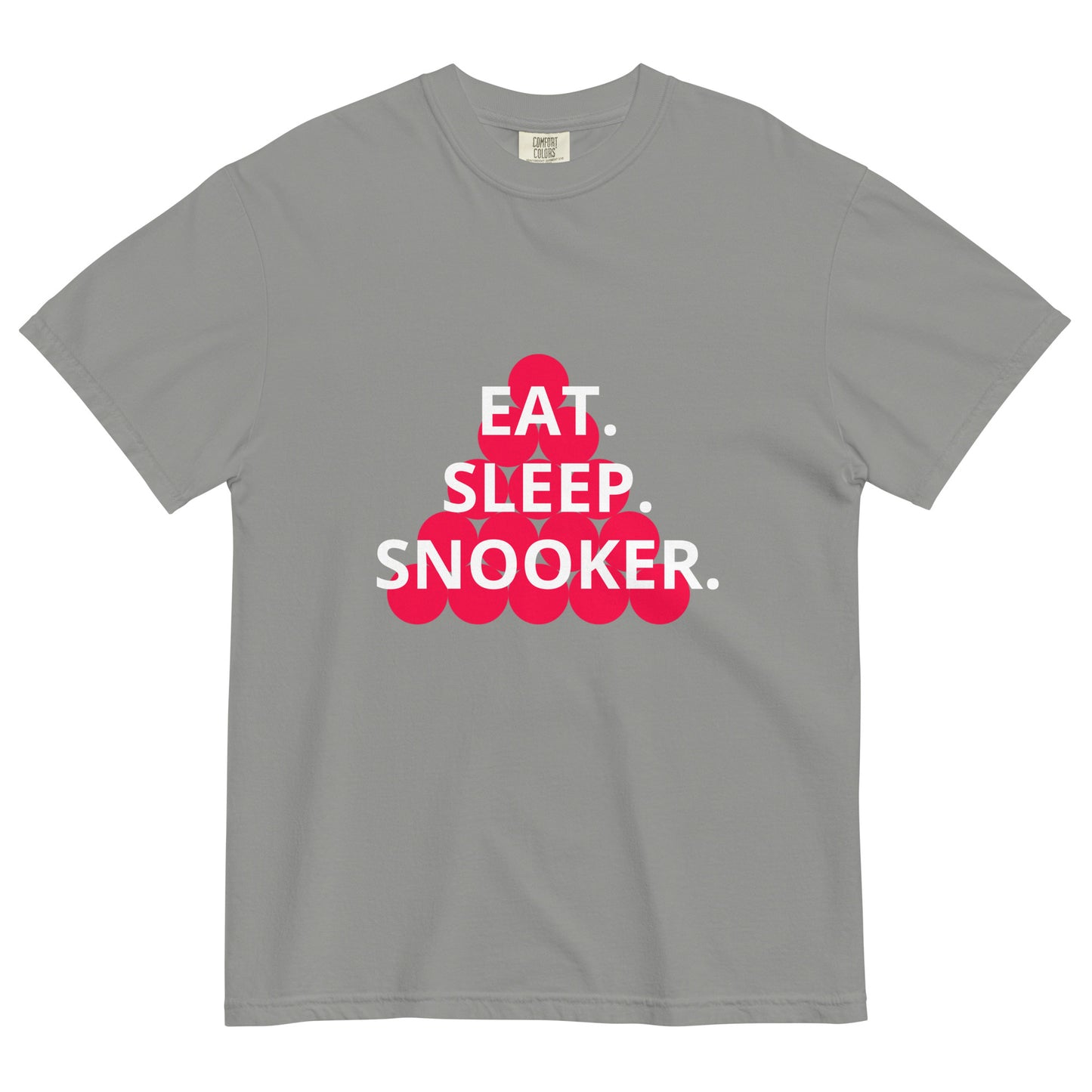 Eat. Sleep. Snooker. Unisex garment-dyed heavyweight t-shirt