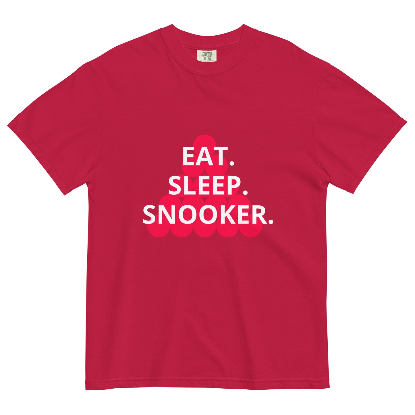 Eat. Sleep. Snooker. Unisex garment-dyed heavyweight t-shirt