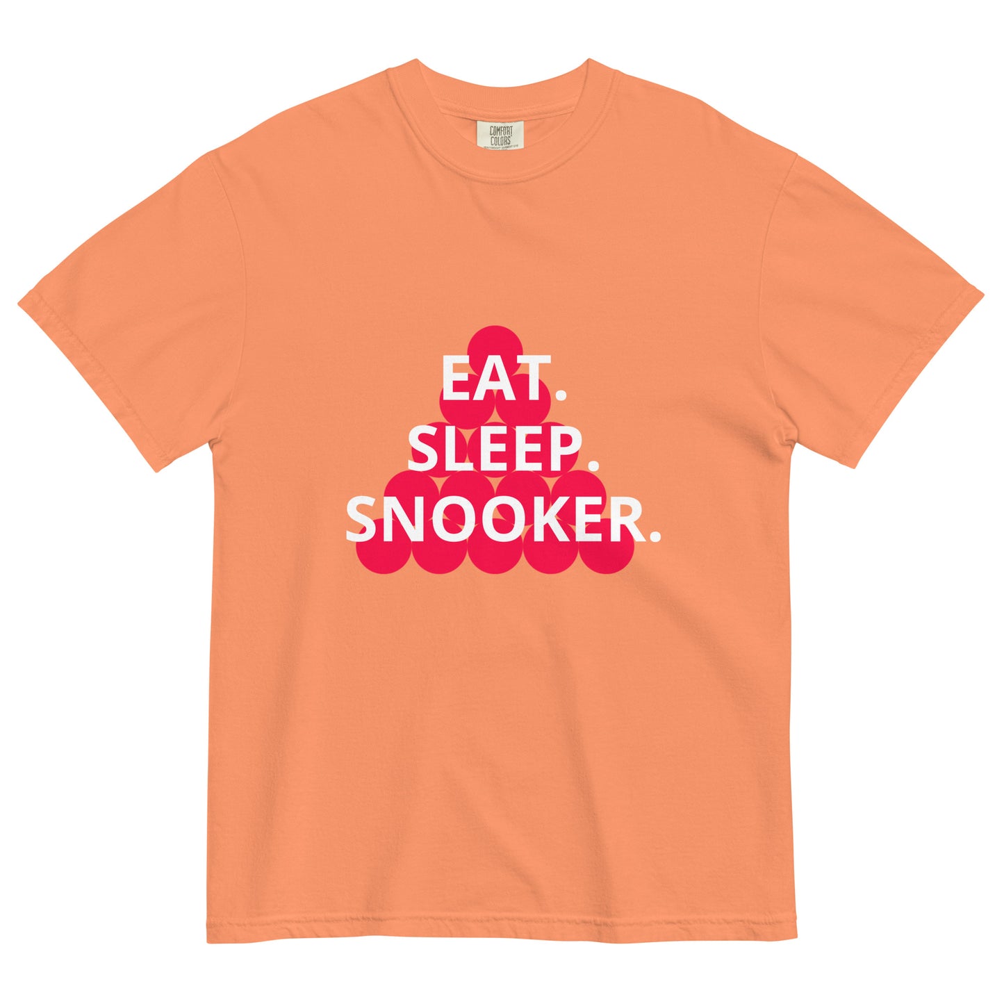 Eat. Sleep. Snooker. Unisex garment-dyed heavyweight t-shirt