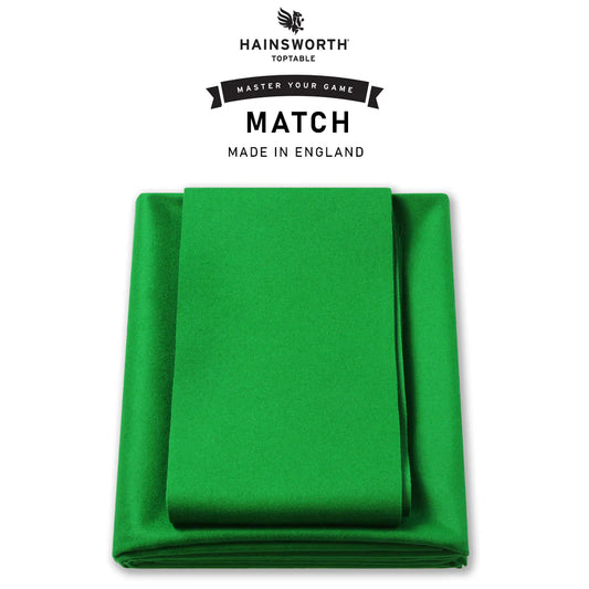 Hainsworth Match Cloth - 12 ft Snooker Green Bed & Cushion Set