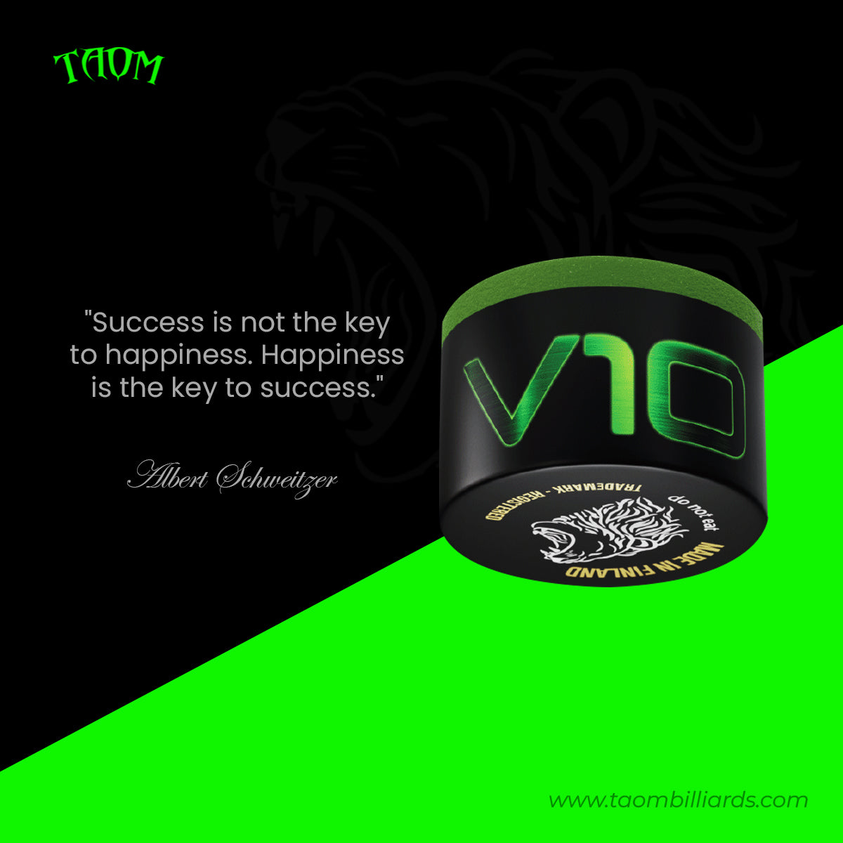Taom V10 Green Snooker Chalk