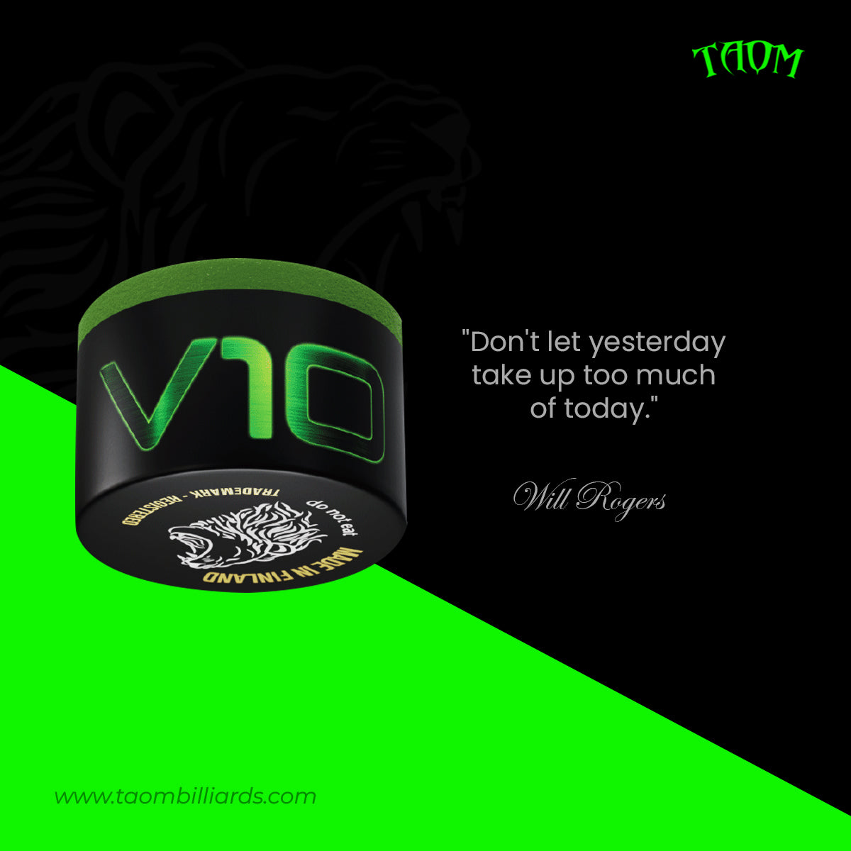 Taom V10 Green Snooker Chalk