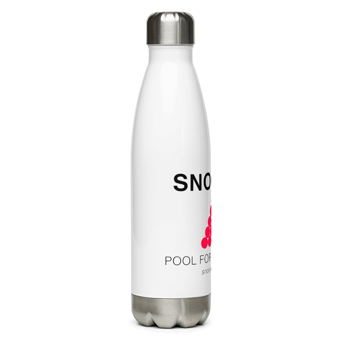 Snooker "Pool for Grown Ups" - White stainless steel water bottle